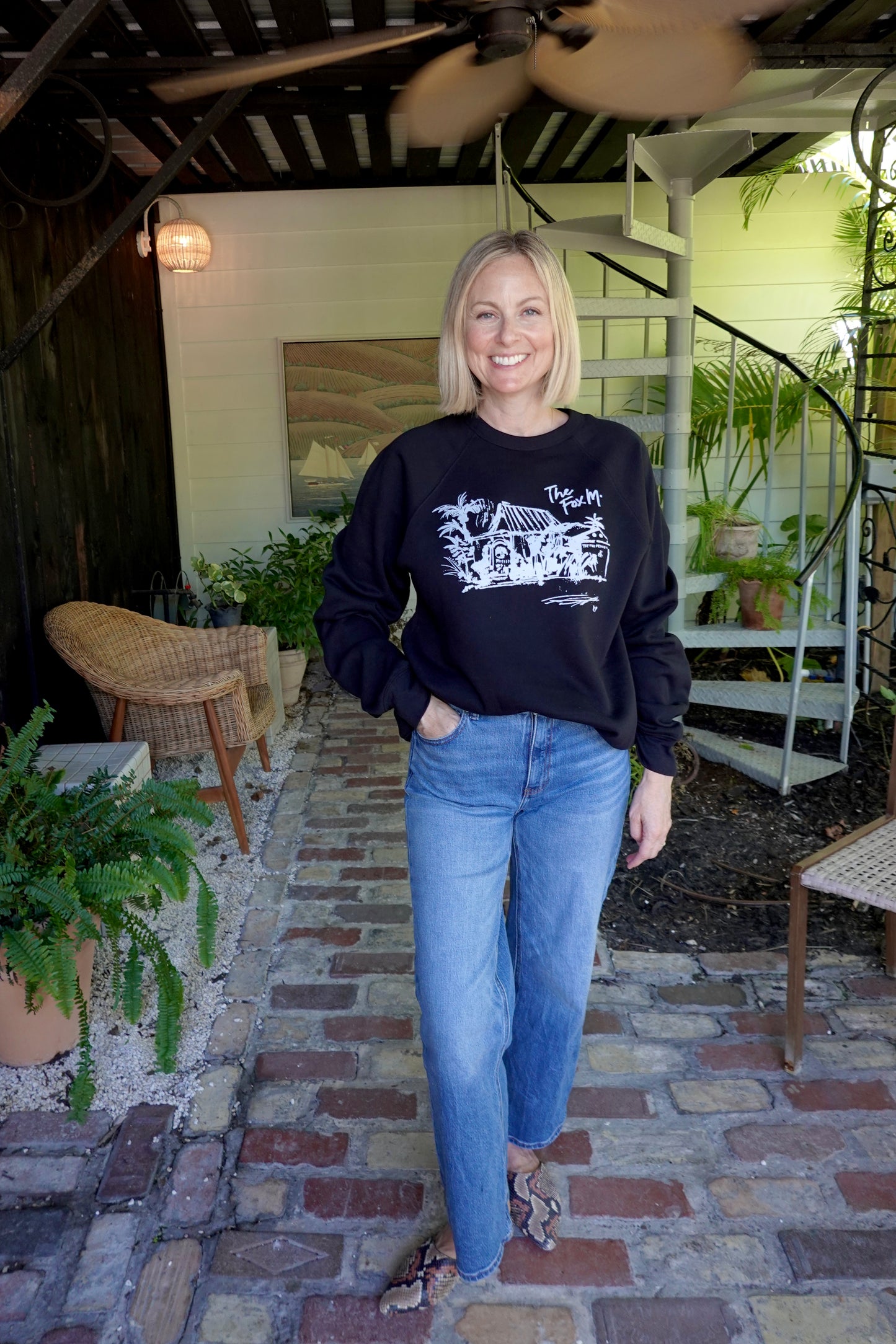 Midnight Fox M. Crewneck