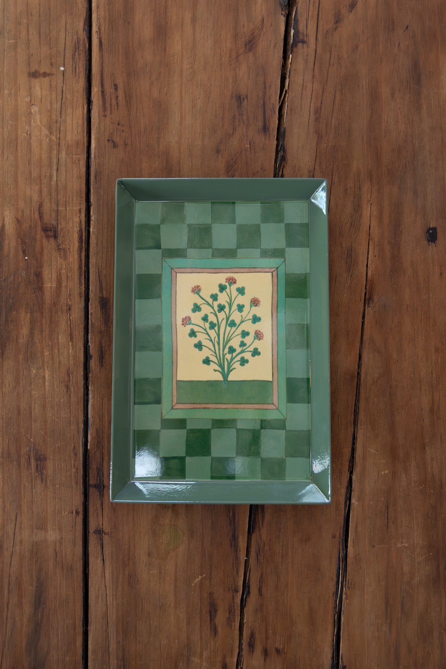 Herbs Enamel Tray
