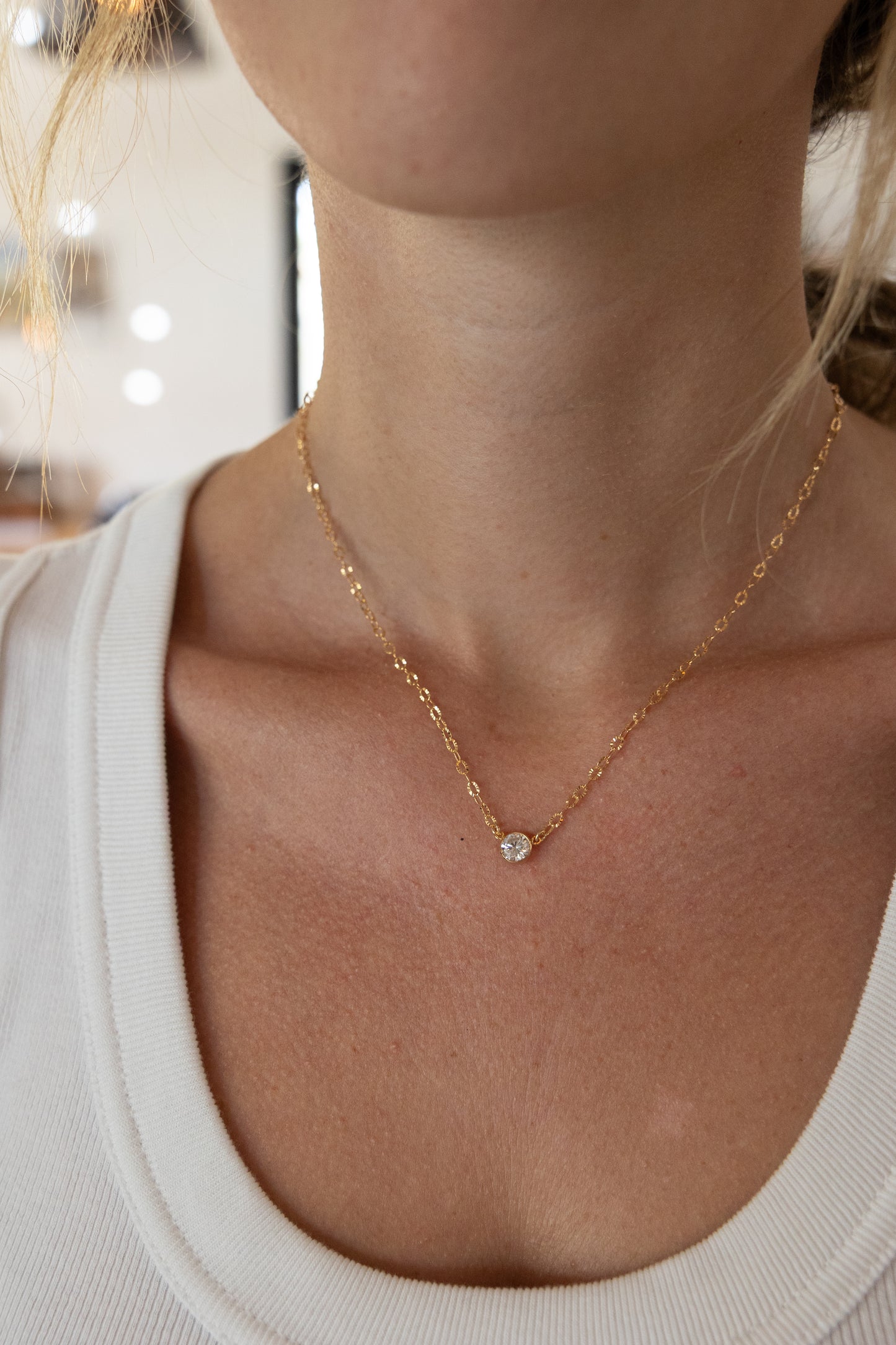 Florence Solitaire Necklace