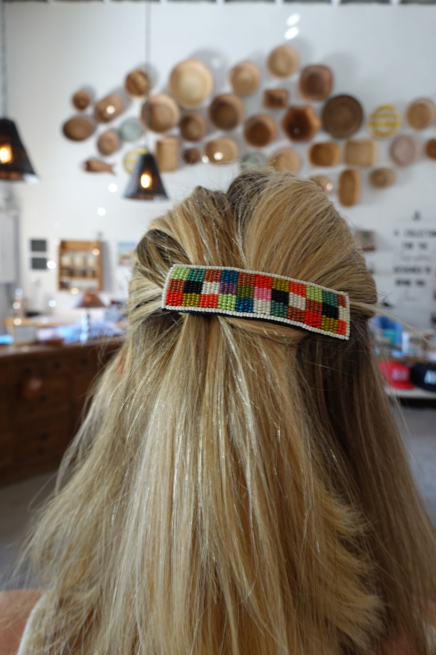 Checkered Barrette