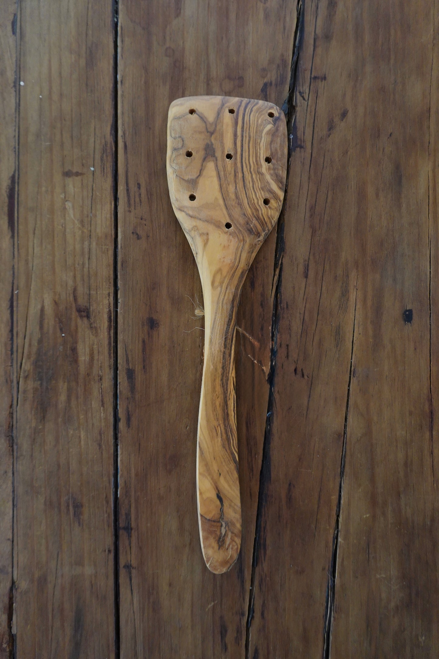 Olive Wood Slotted Spatula