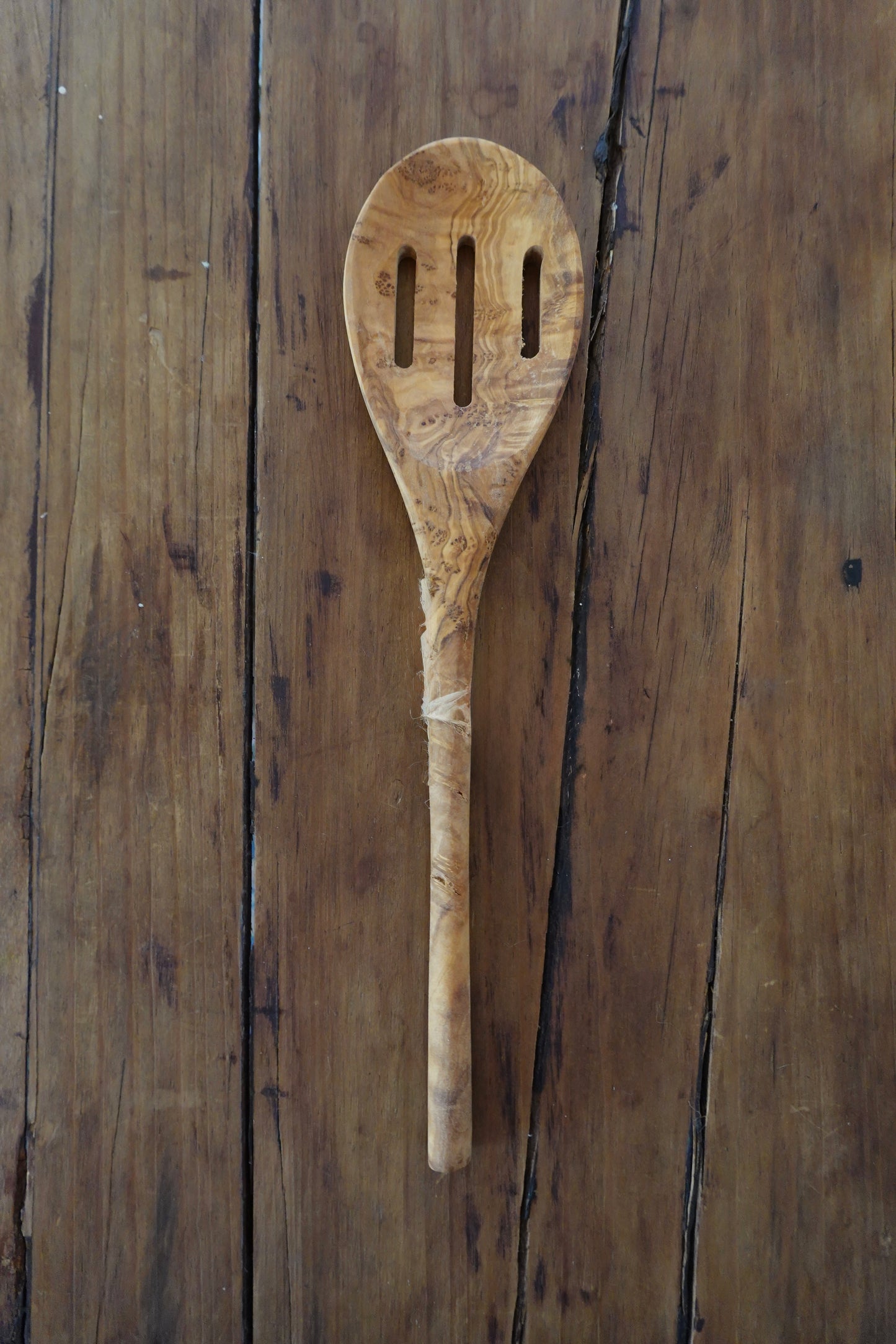 Olive Wood Slotted Spoon