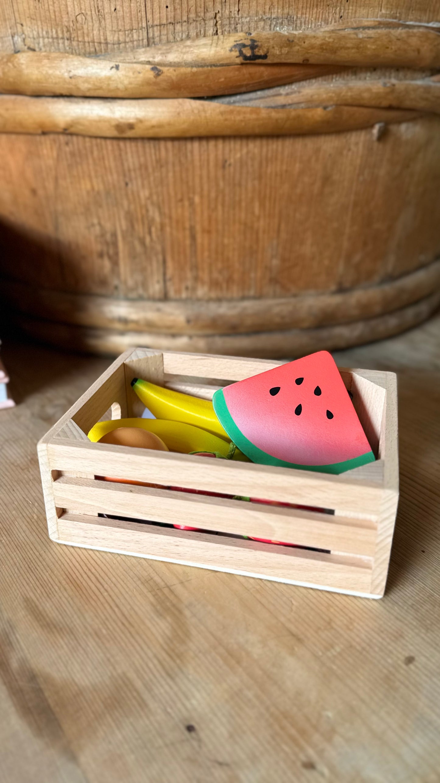 Smoothie Fruit Wooden Market Crate