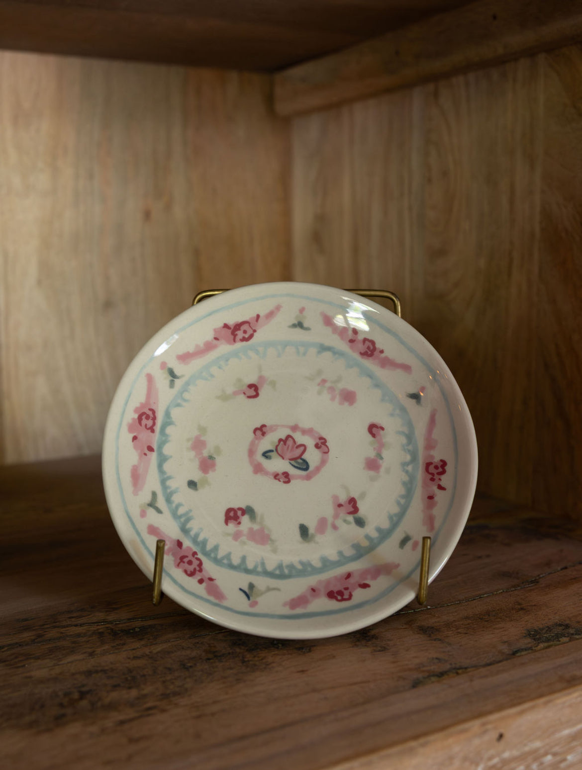 Stoneware Blossom Plate, 4 Styles