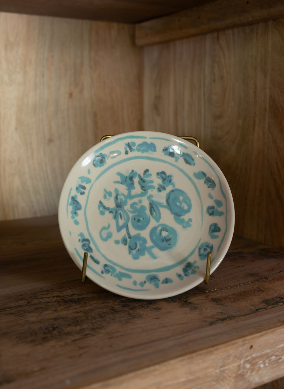 Stoneware Blossom Plate, 4 Styles