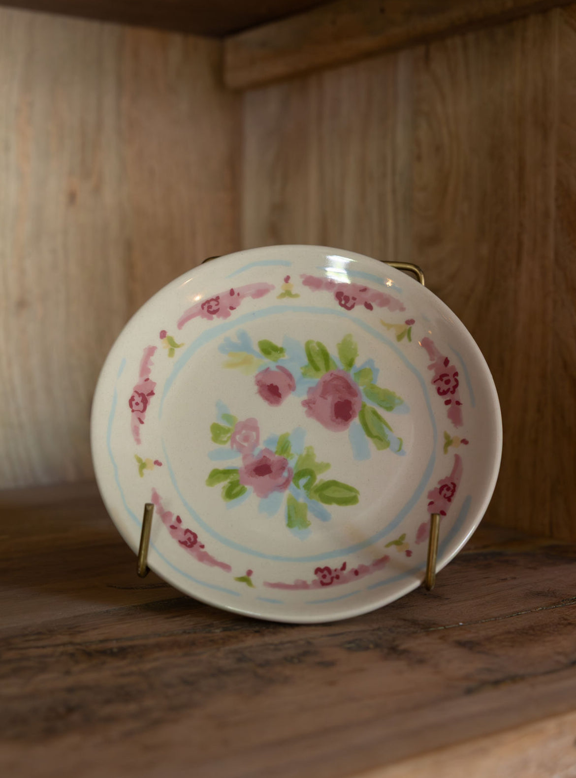 Stoneware Blossom Plate, 4 Styles