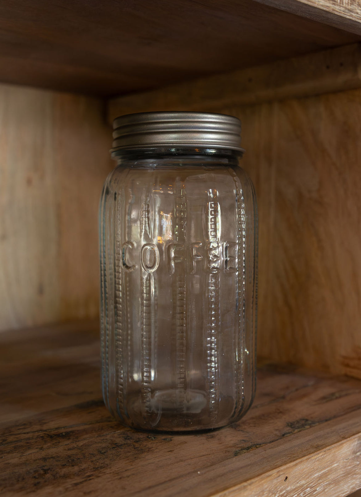 Pressed Glass Jar, 2 Styles