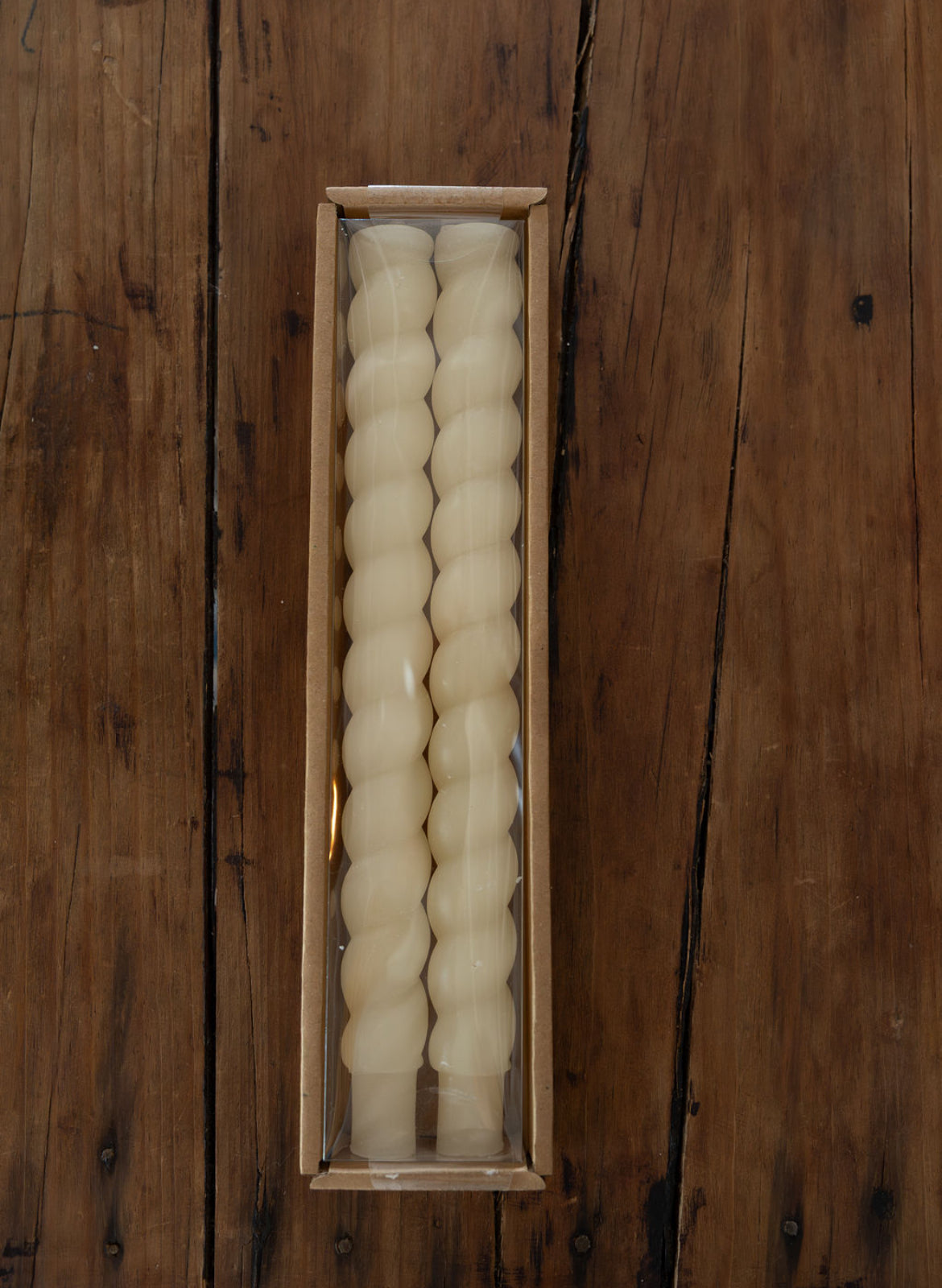 Twisted Taper Candles, Set of 2