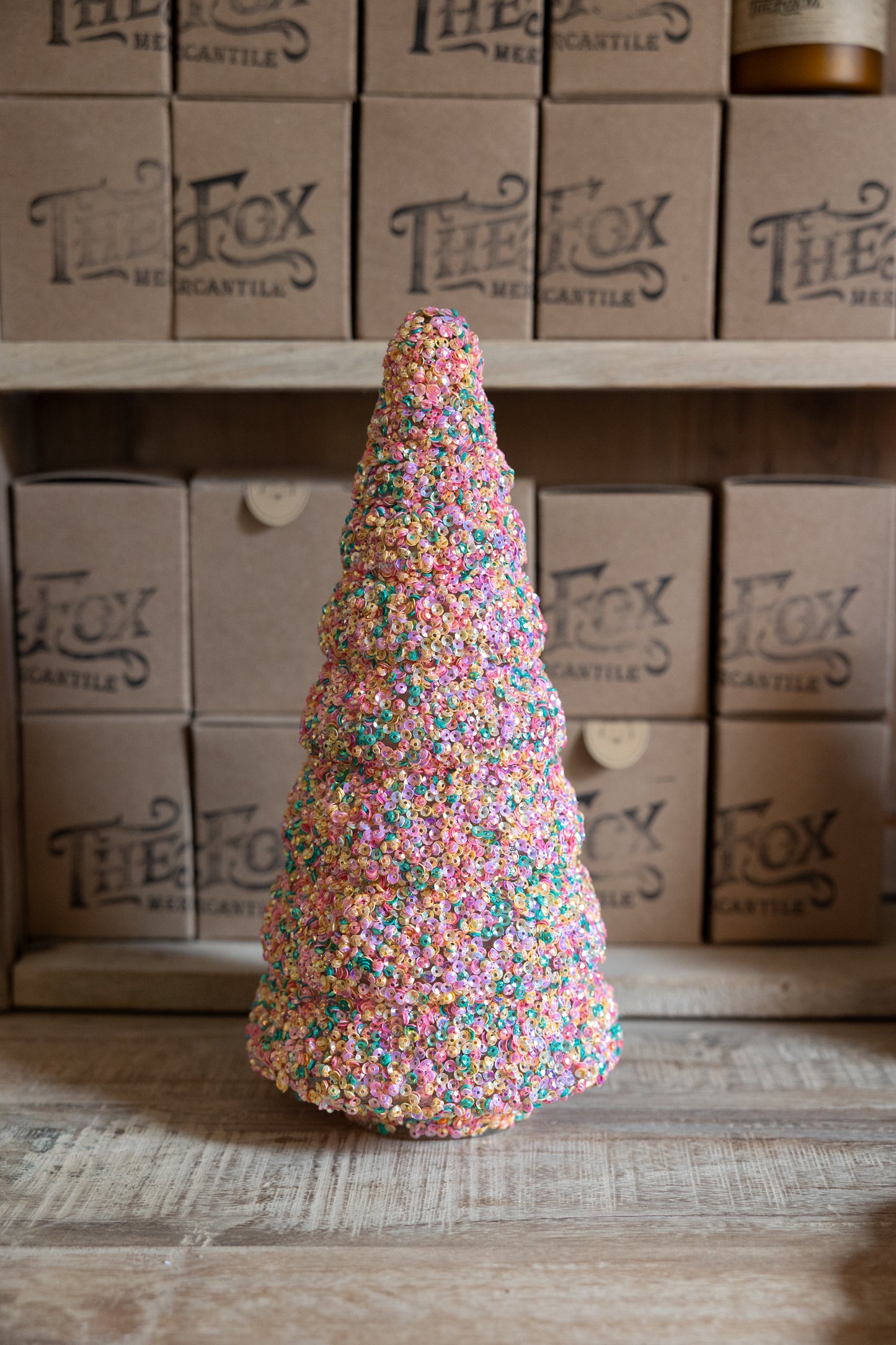 Sequined Glass Tree, 2 Sizes