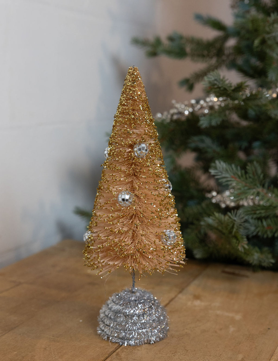 Disco Ball Sisal Bottle Brush Tree