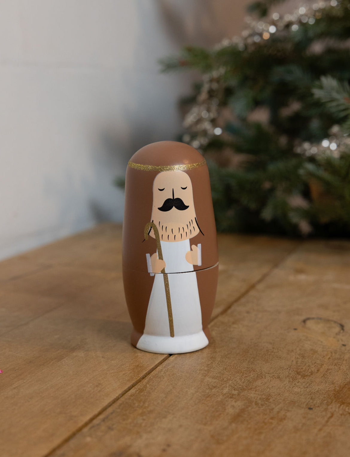 Wooden Nativity Nesting Dolls