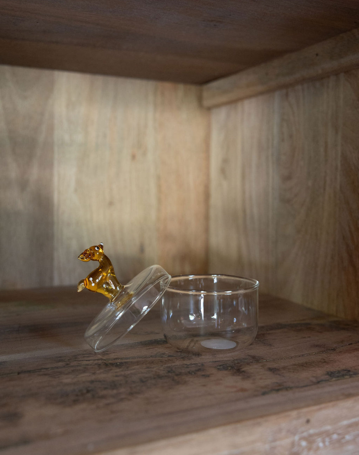 Holiday Deer Glass Jar