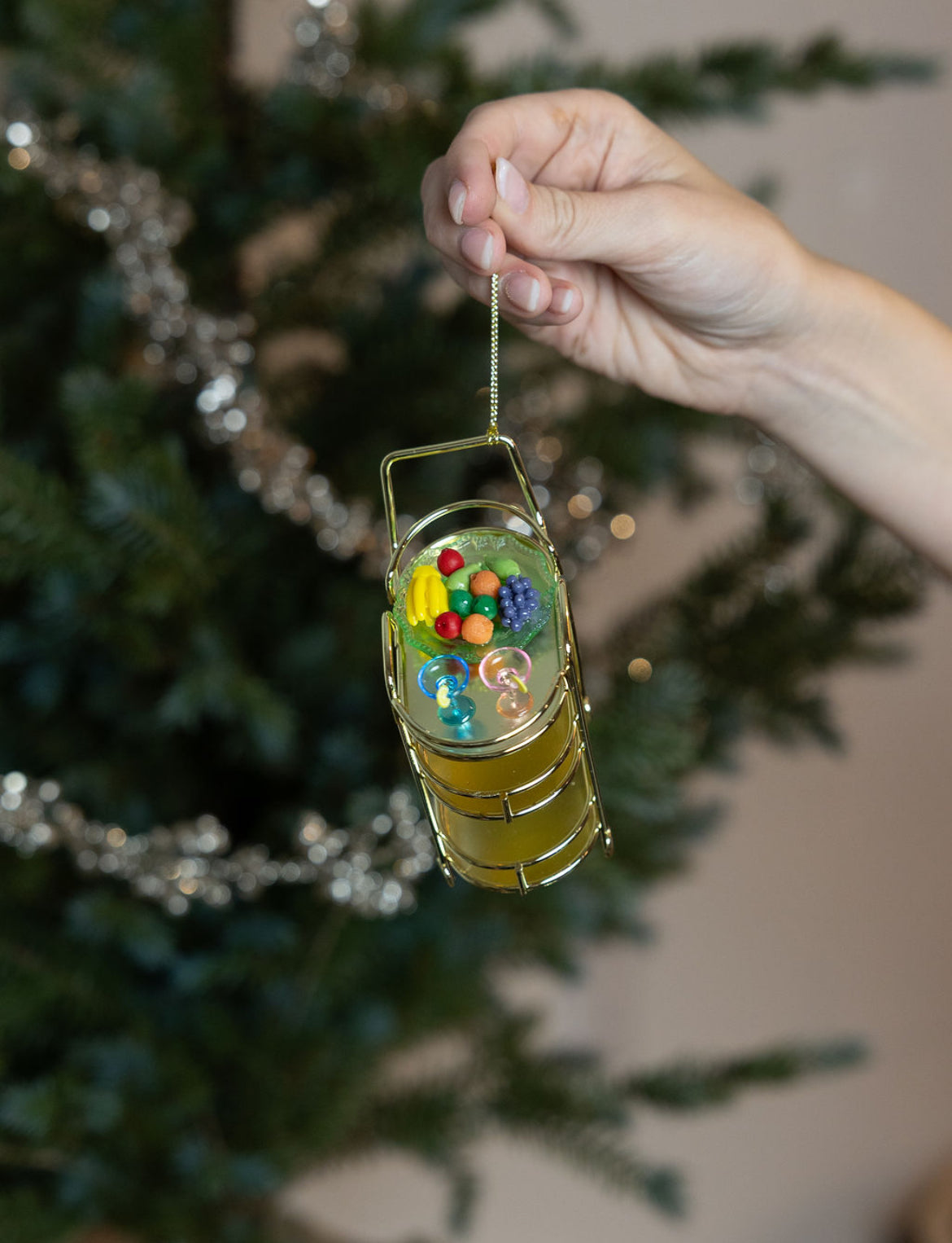 Metal Bar Cart Ornament, 4 Styles