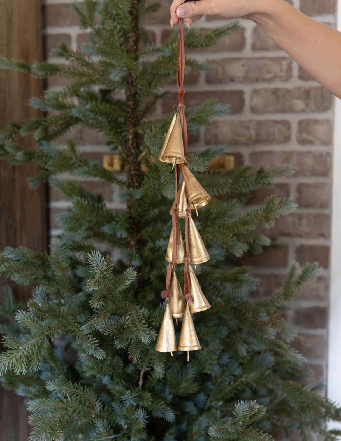 Velvet Ribbon Door Hanger Bells
