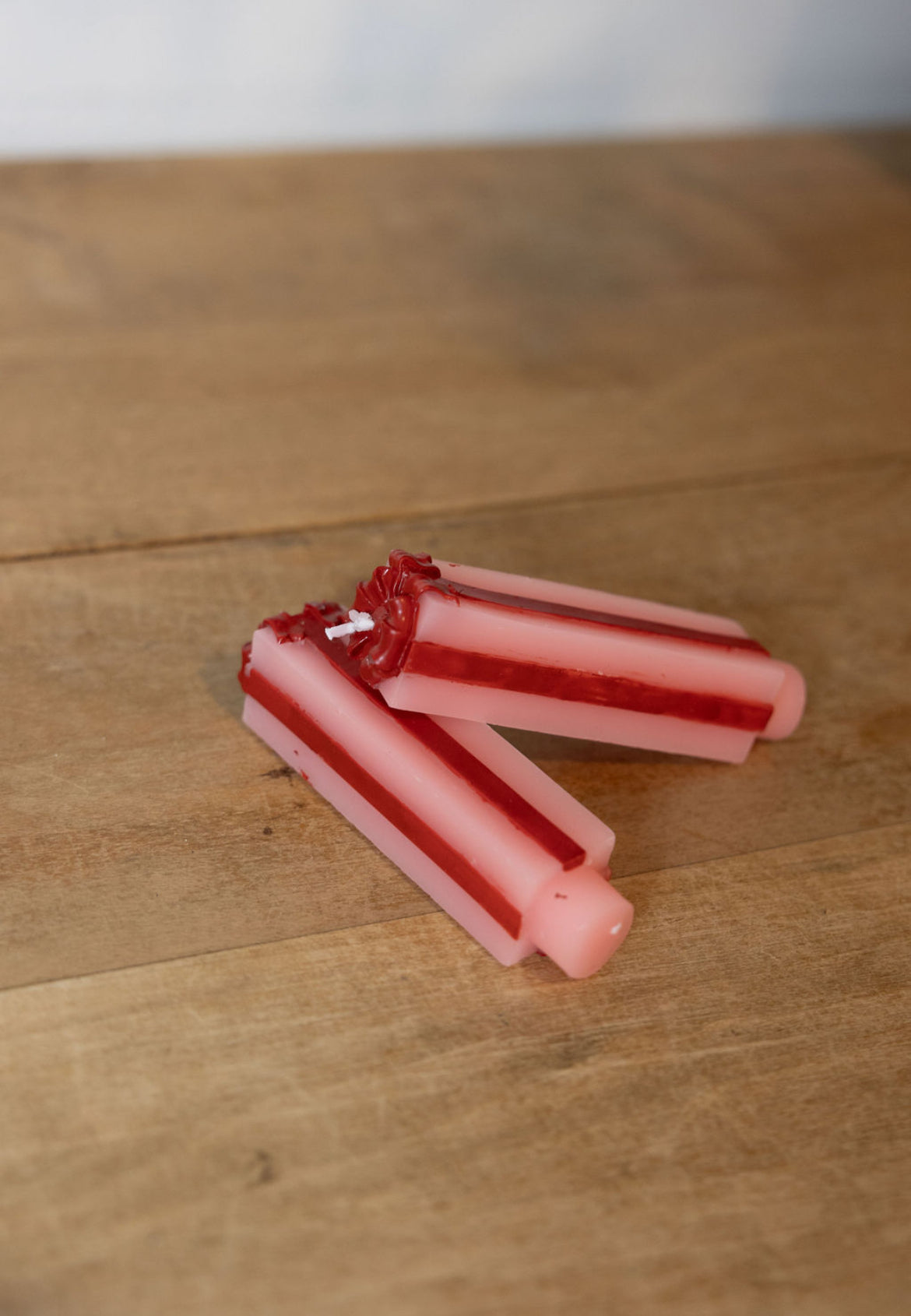 Pink Present Taper Candles, Set of 2