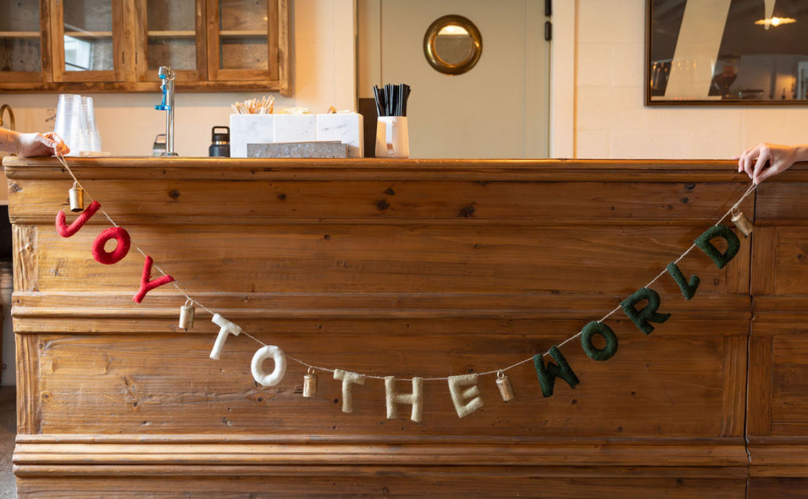 "Joy To The World" Felt Garland