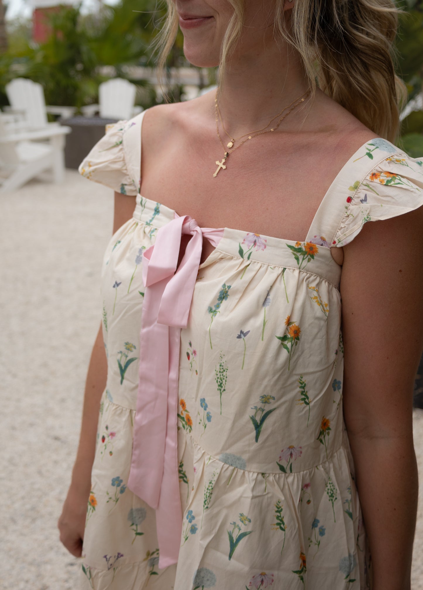 Flutter Sleeve Mini Dress