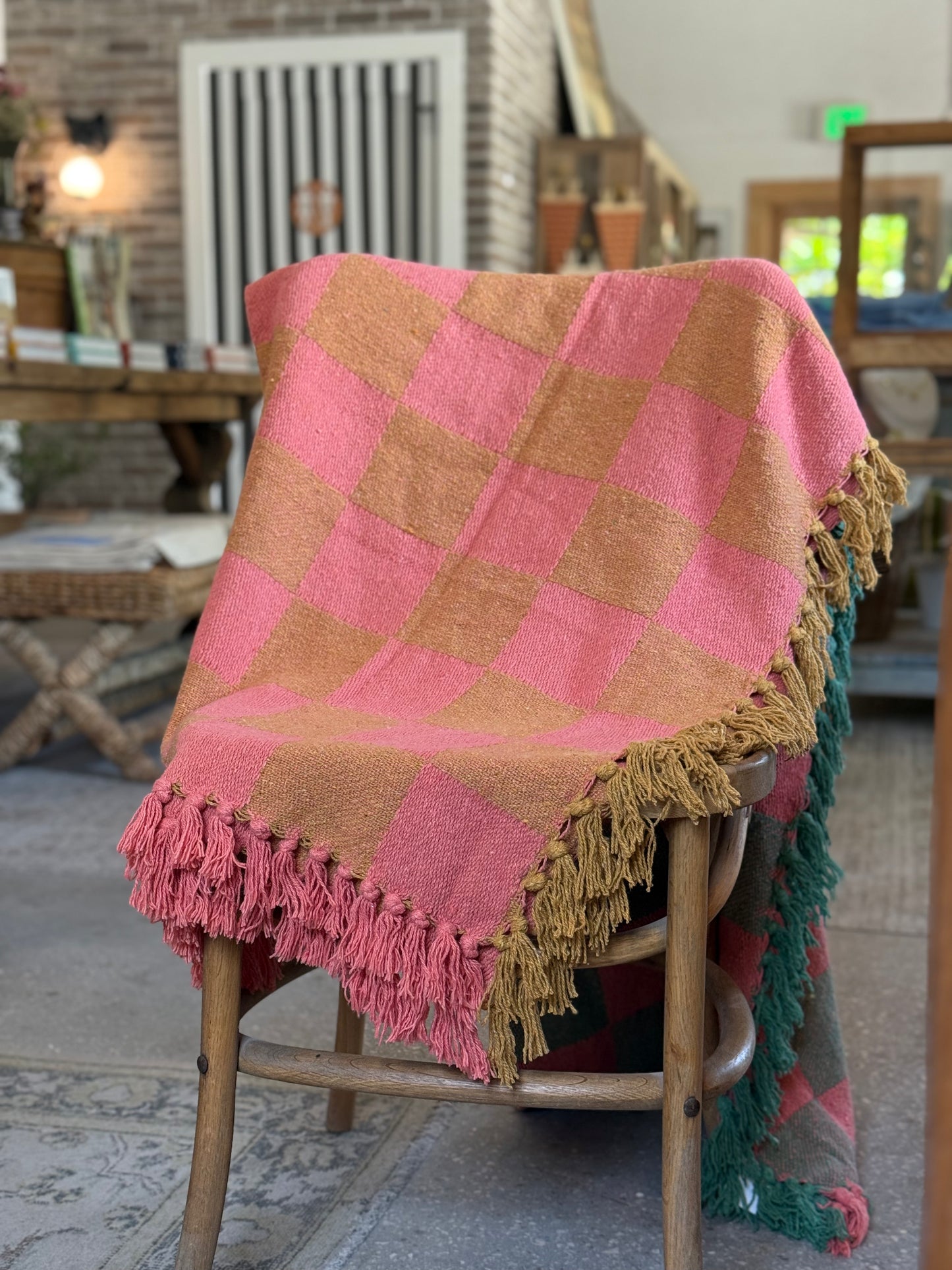 Two-Toned Fringe Throw