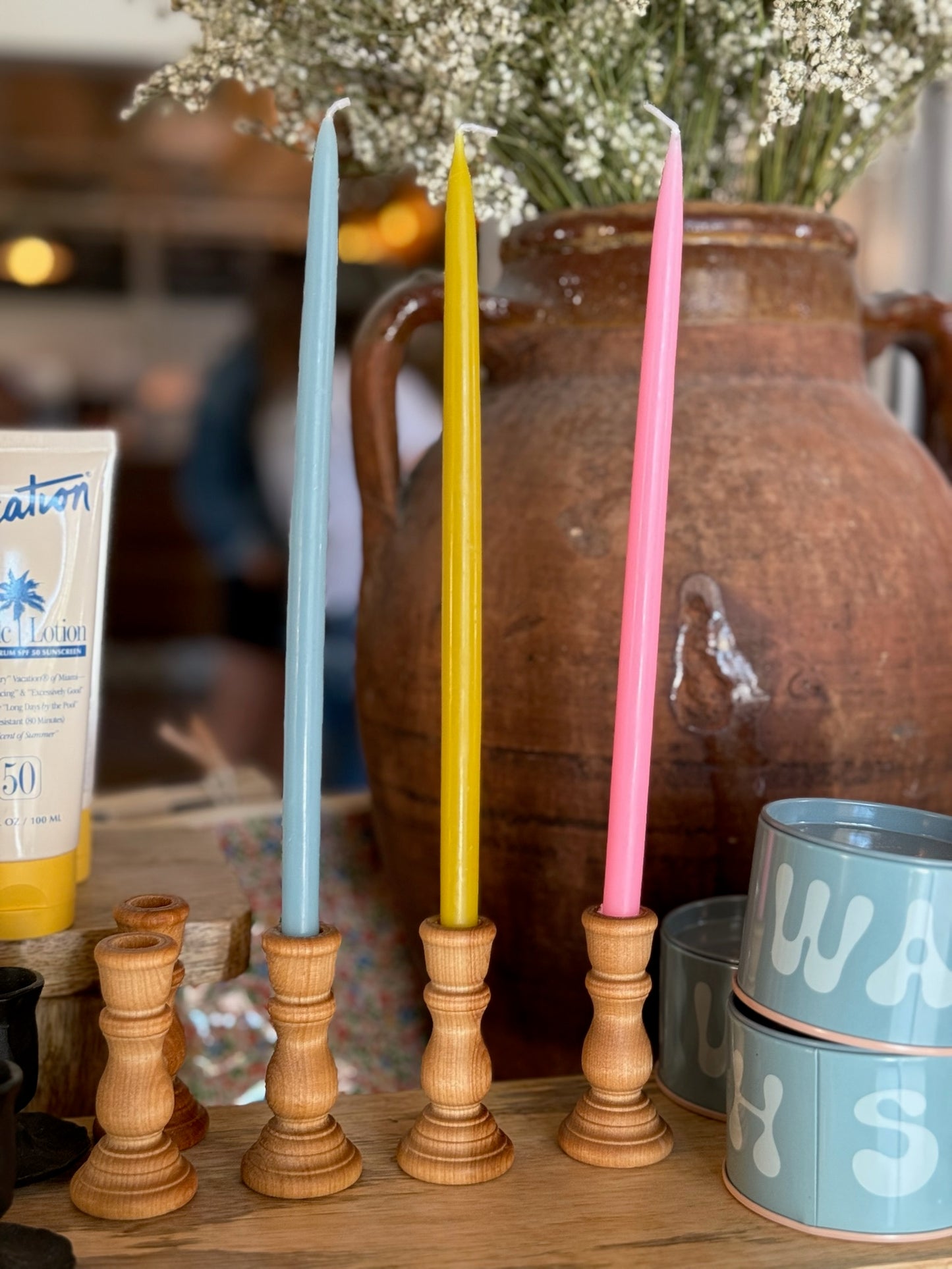 Mini Wooden Candle Holder