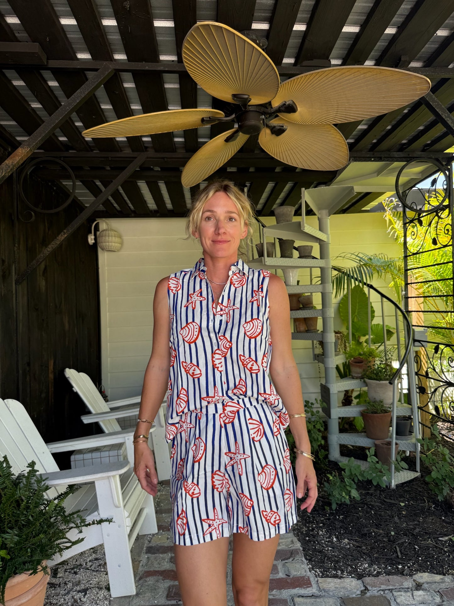 Mariner Buttoned Top