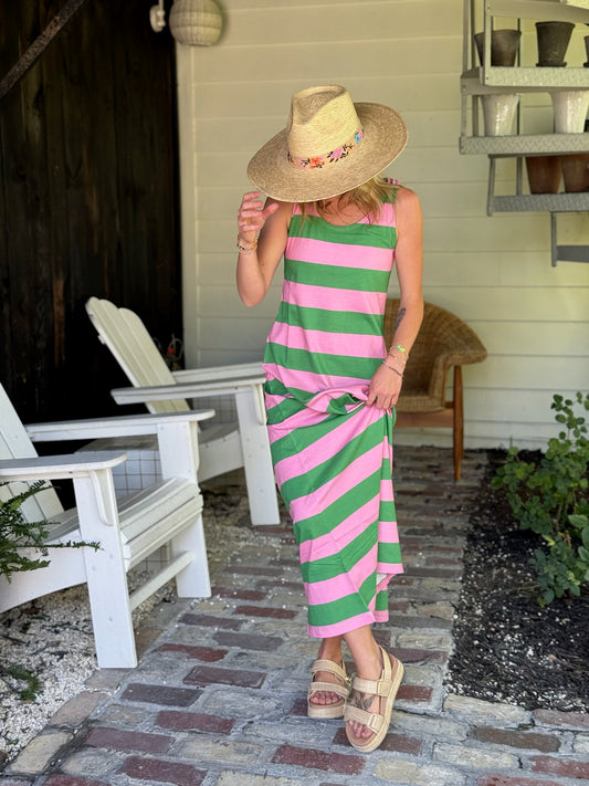 Striped Maxi Dress, 2 Colors