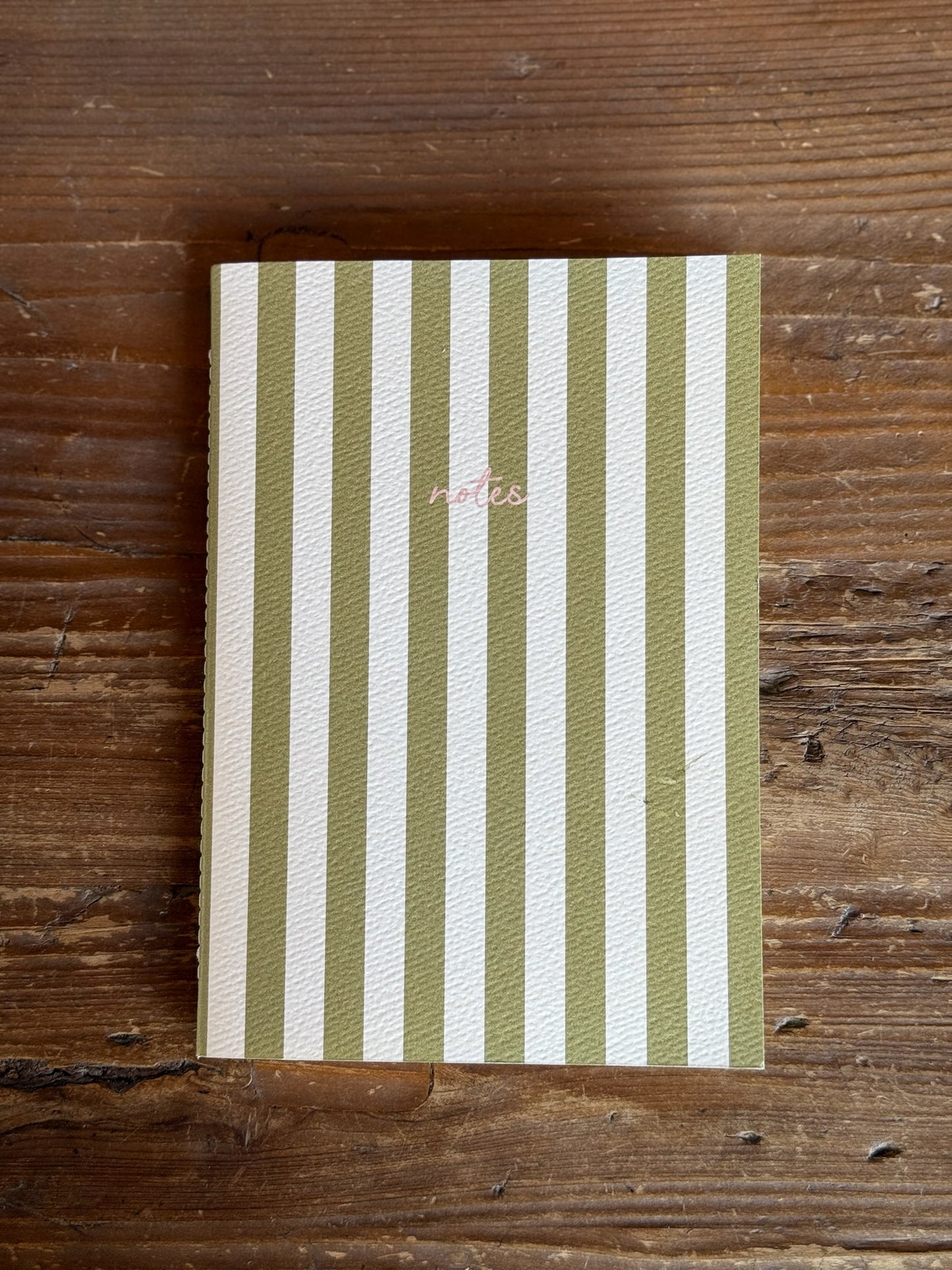 Striped Notebook, 8 Colors