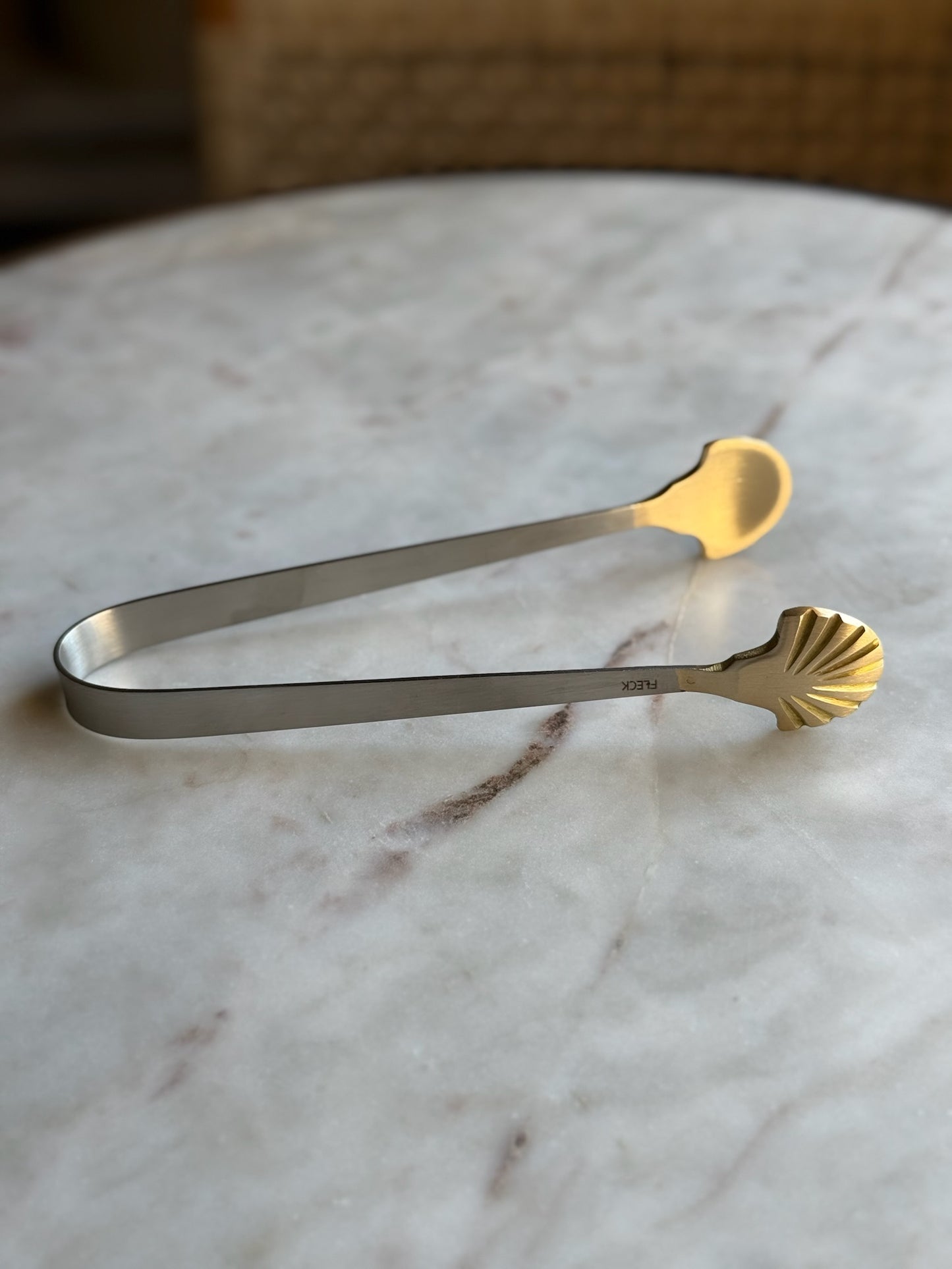 Brass Seashell Tongs