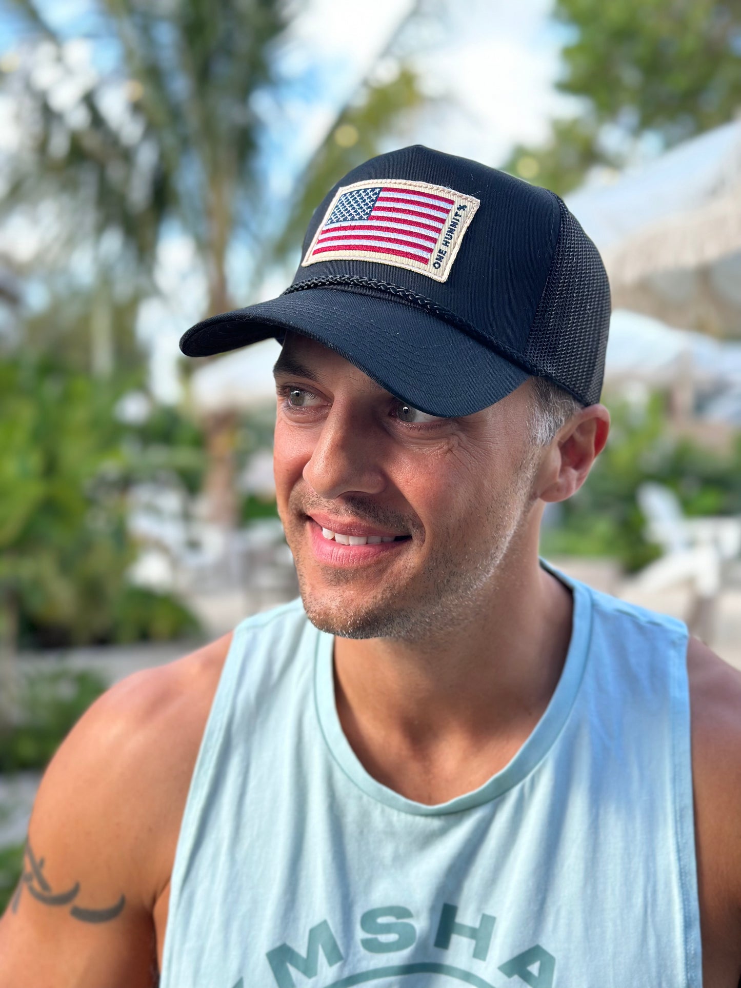 USA Flag Trucker Hat
