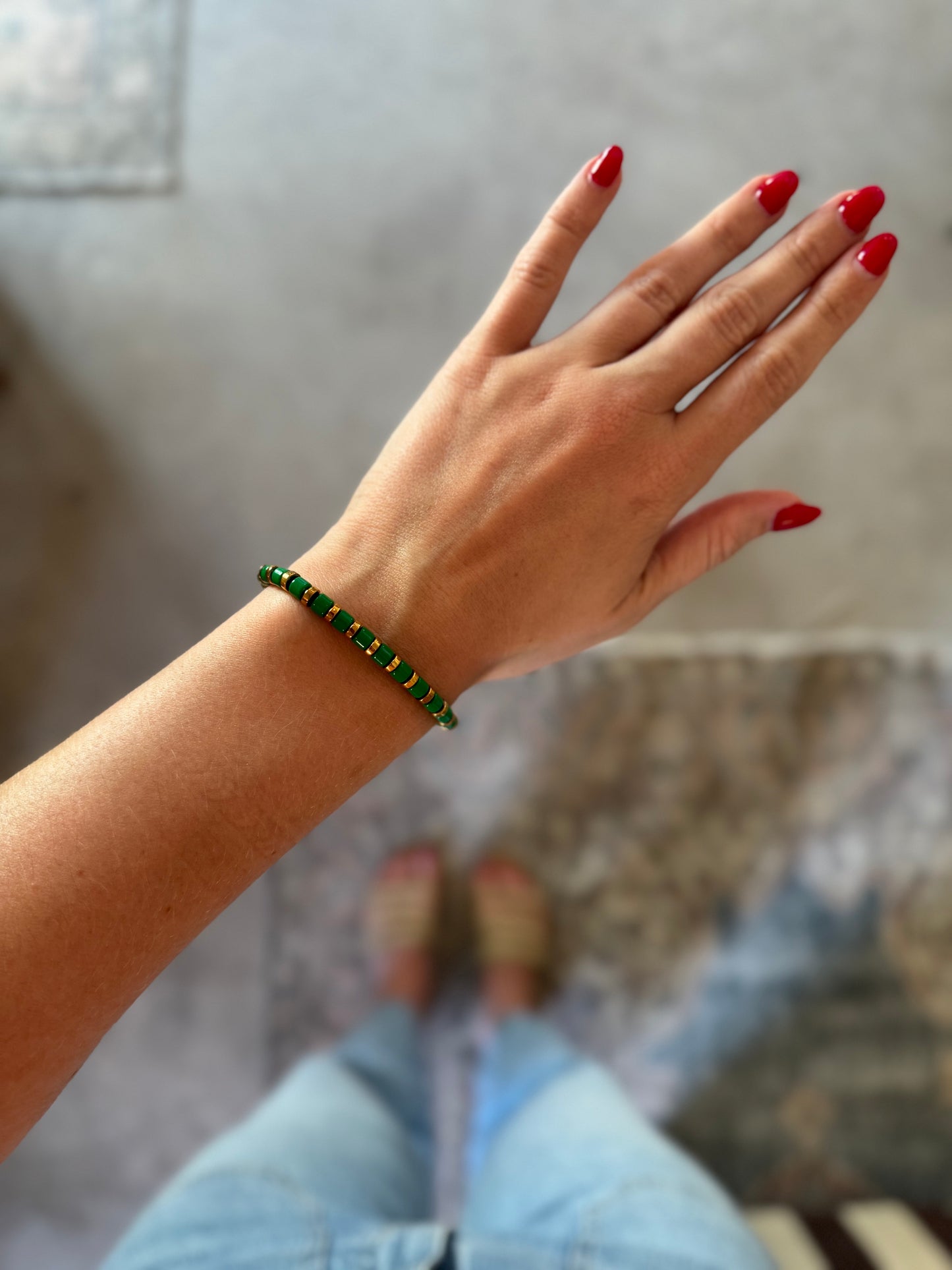Round Enamel Bracelets, 5 Styles