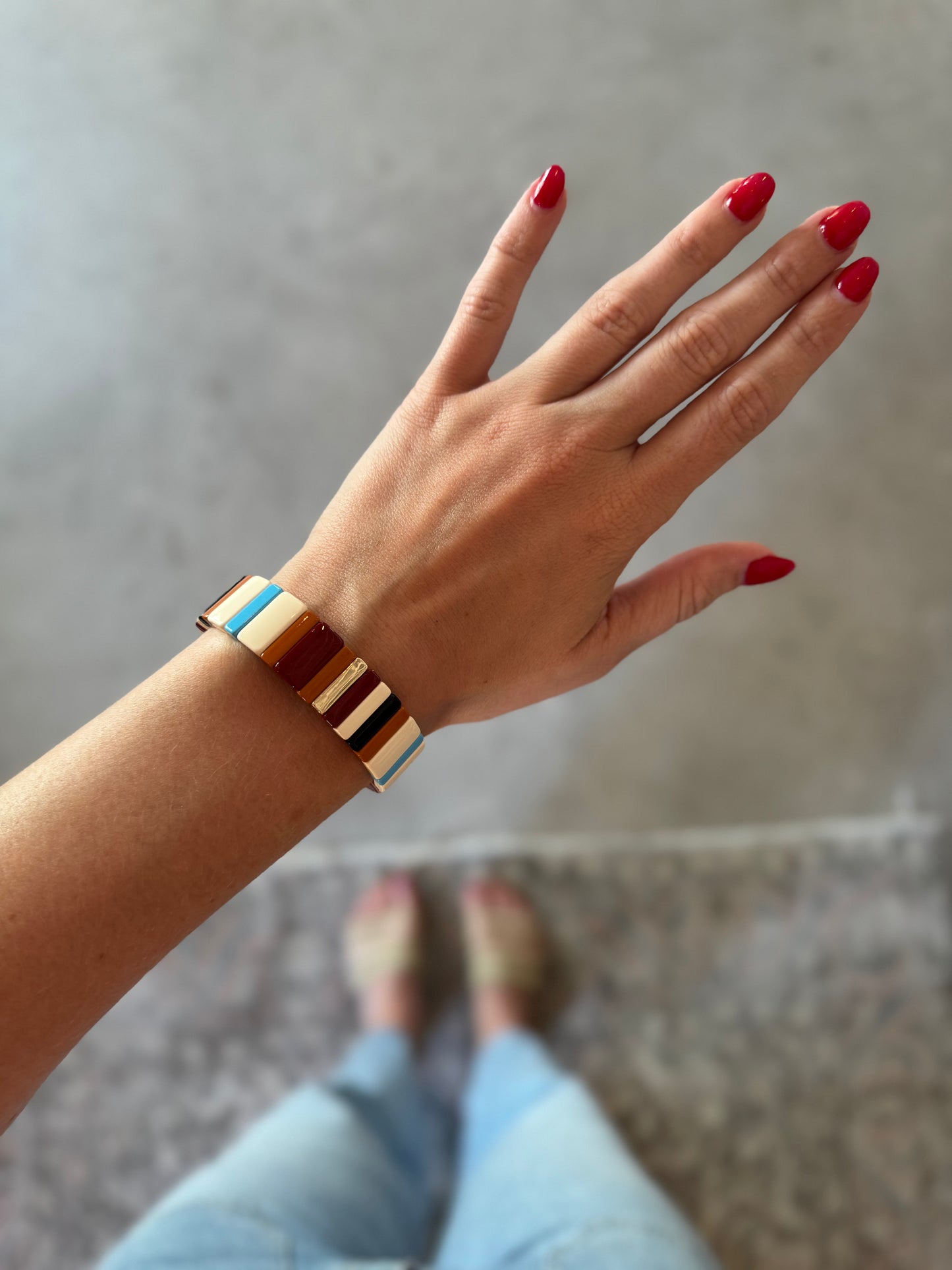 Tile Beaded Bracelet, 6 Styles