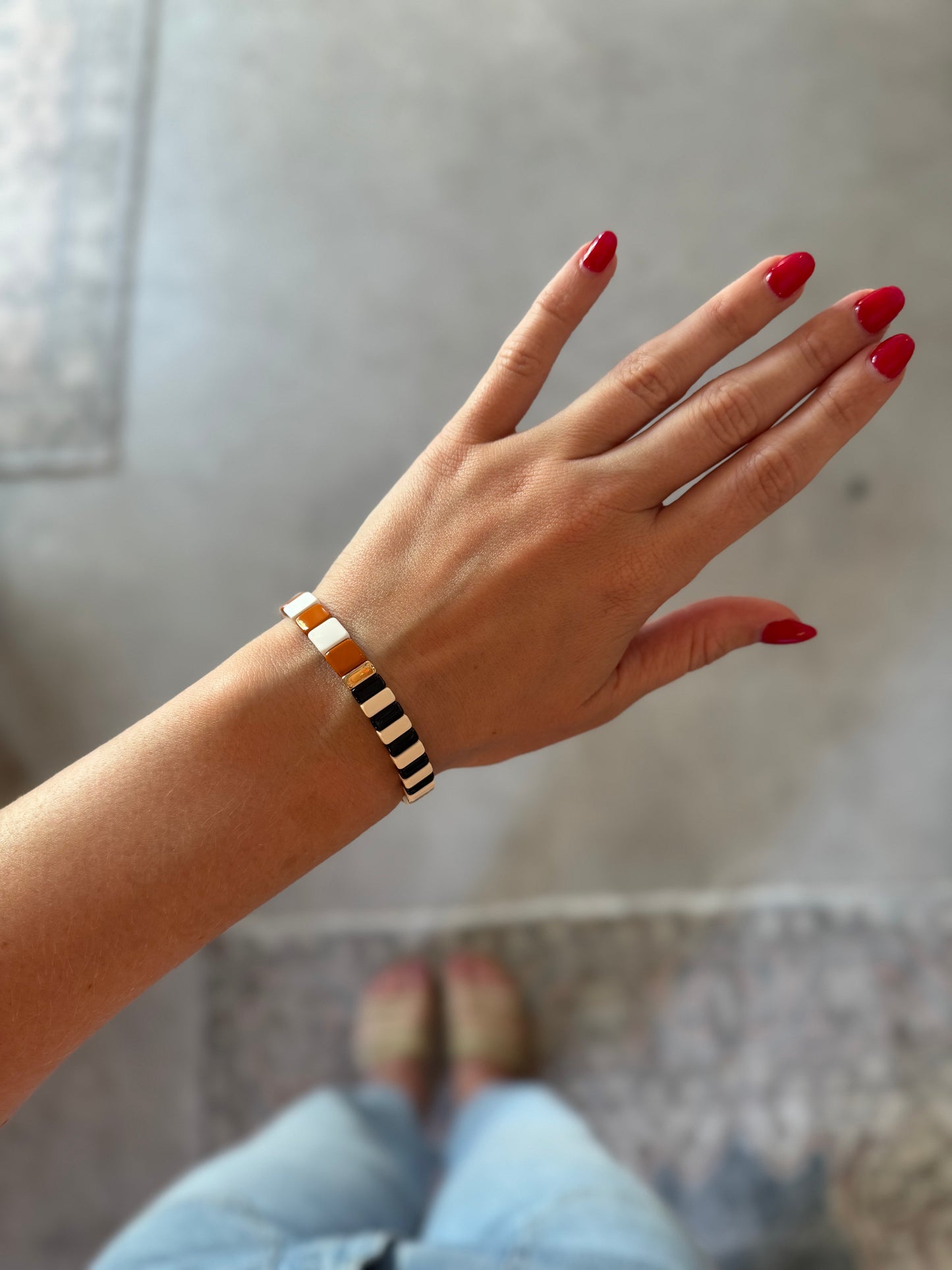 Tile Beaded Bracelet, 6 Styles