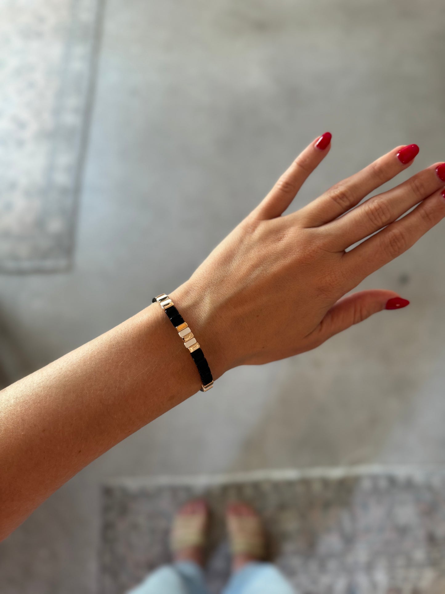 Tile Beaded Bracelet, 6 Styles