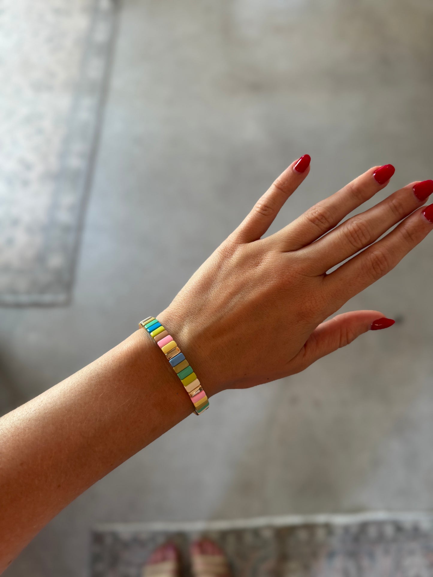 Tile Beaded Bracelet, 6 Styles