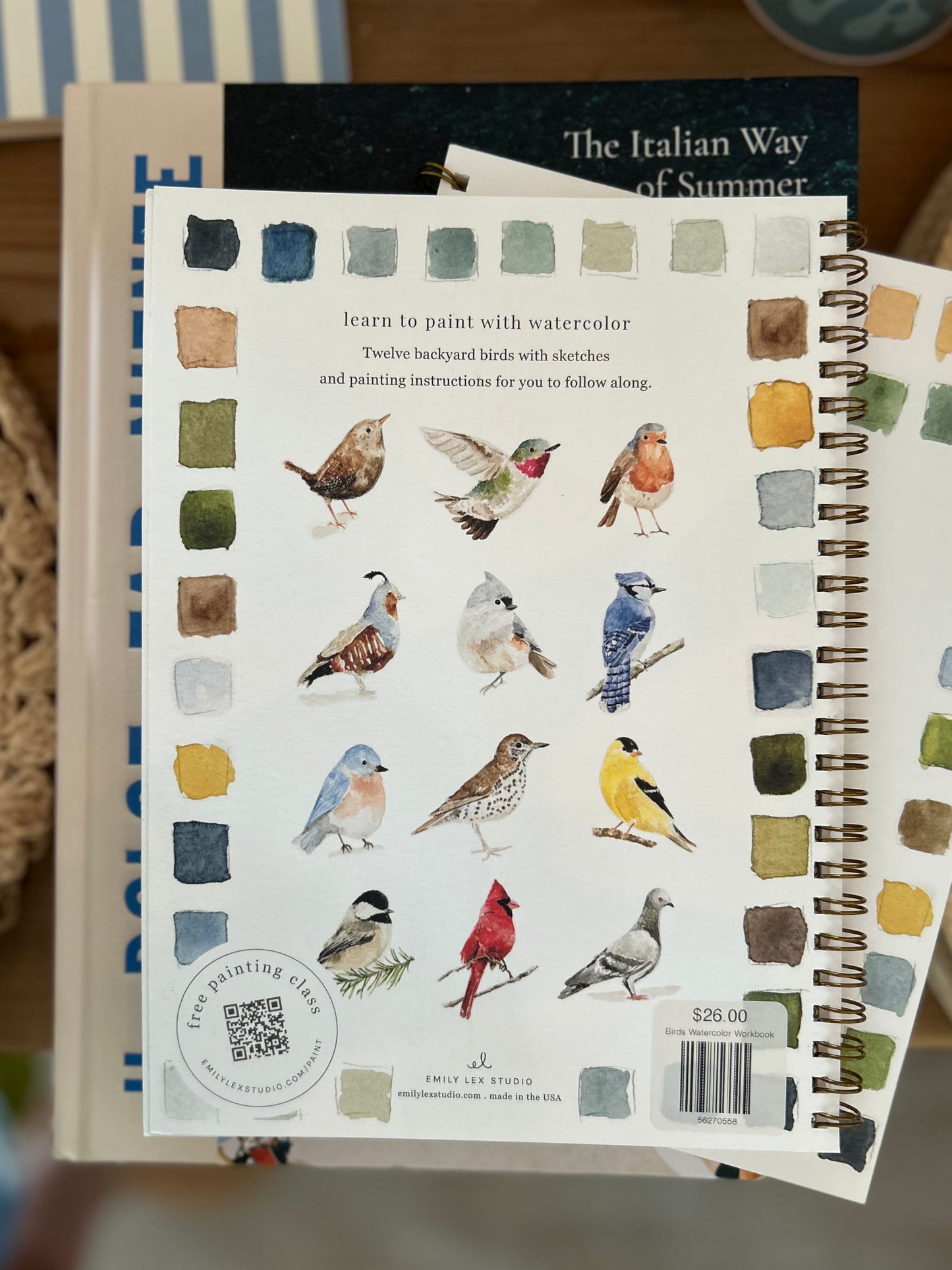 Birds Watercolor Workbook