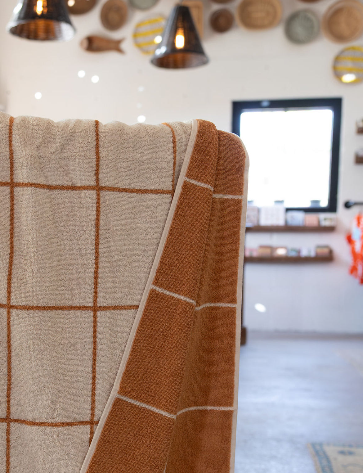 Sunbaked Grid Towel