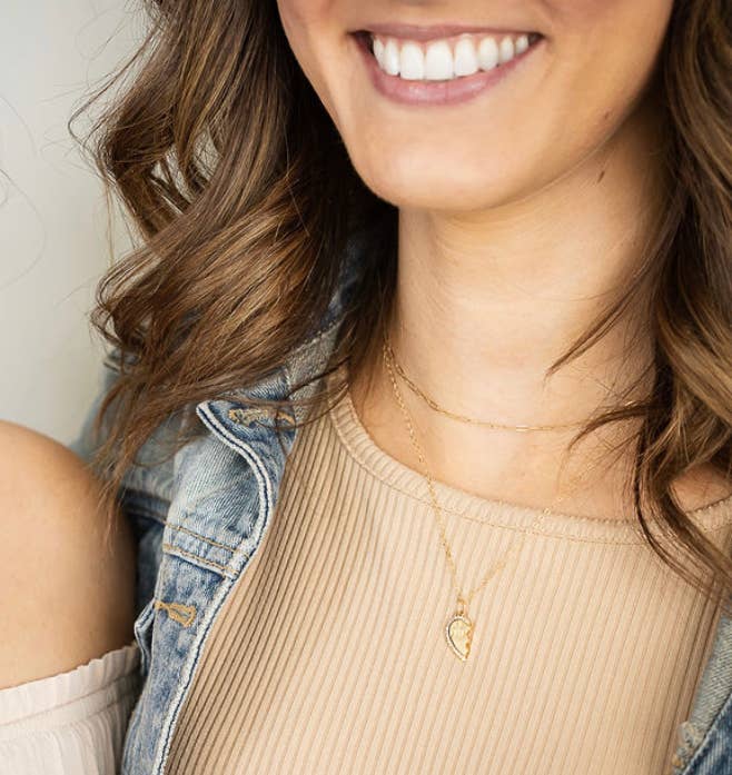 Bestie BFF Best Friend Necklace Gold Filled, Set of 2