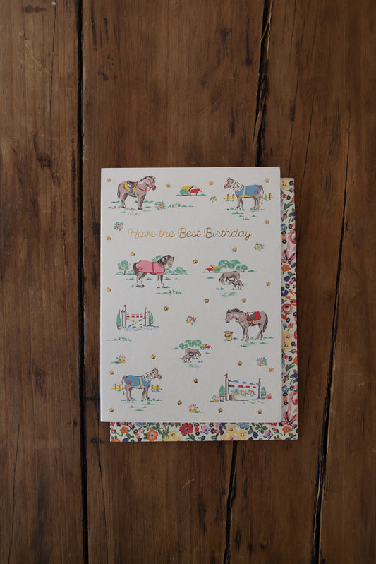 Best Birthday Ponies Card