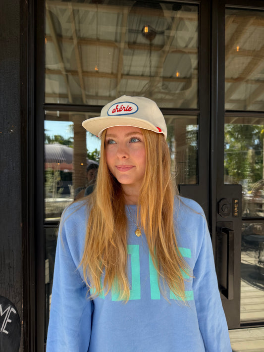 Cherie Flat-Brim Hat