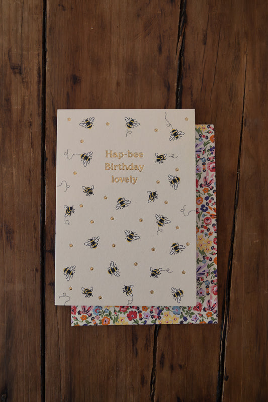 Hap-bee Birthday Card
