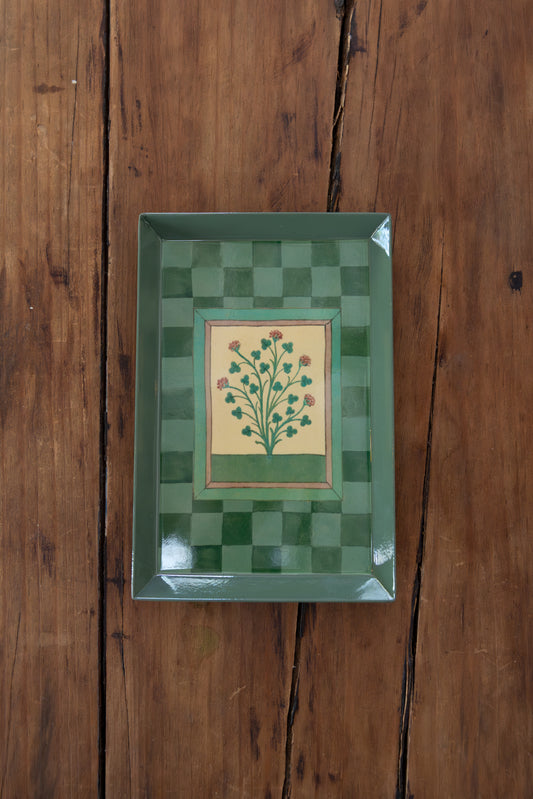 Herbs Enamel Tray