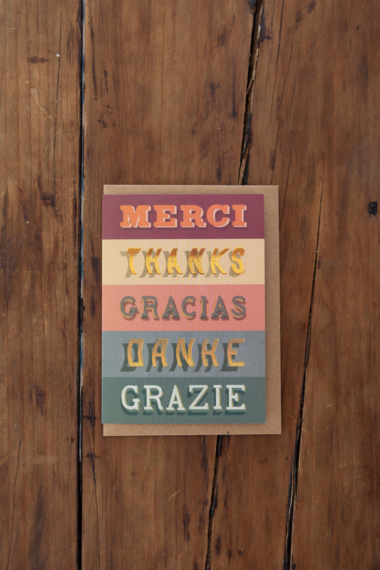 Merci Greeting Card