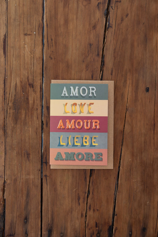 Amour Greeting Card