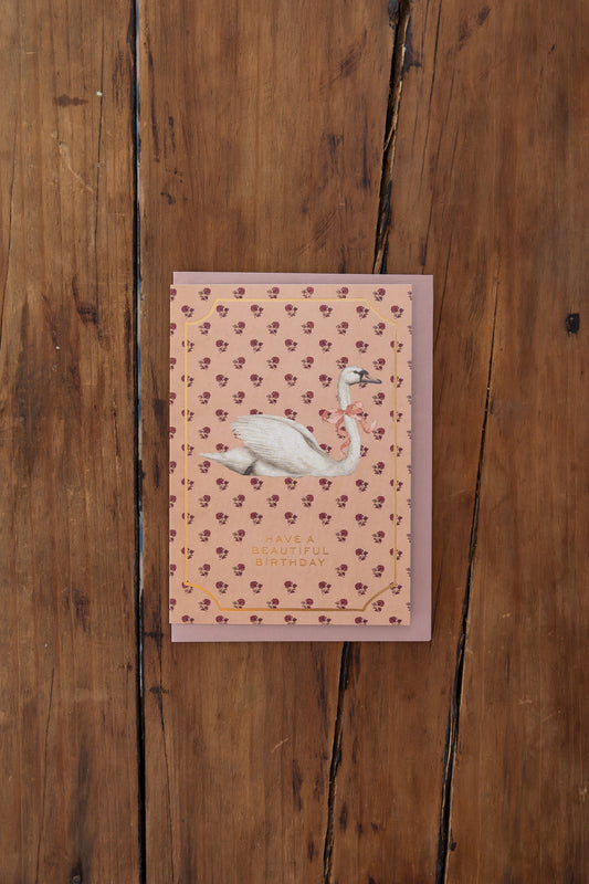 Birthday Swan Card