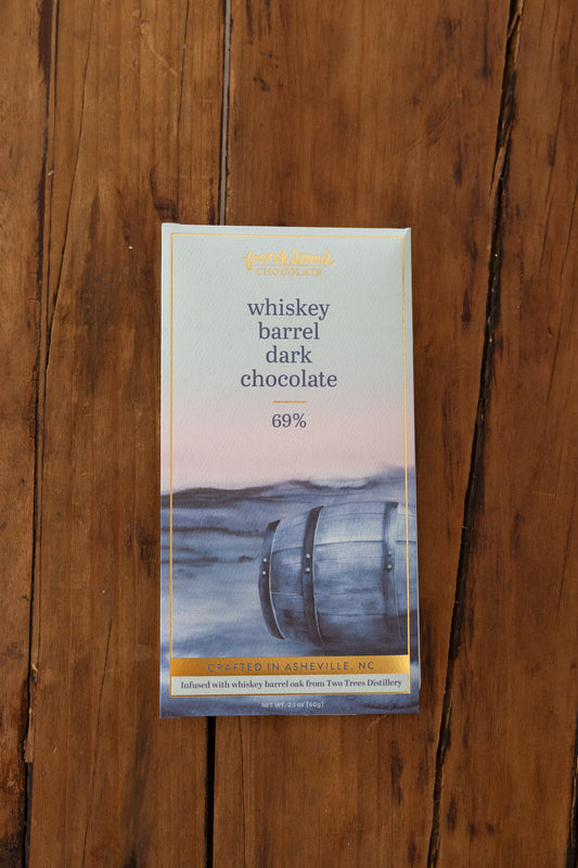 Whiskey Barrel with Smoked Salt Chocolate Bar