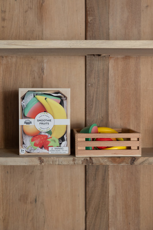 Smoothie Fruit Wooden Market Crate