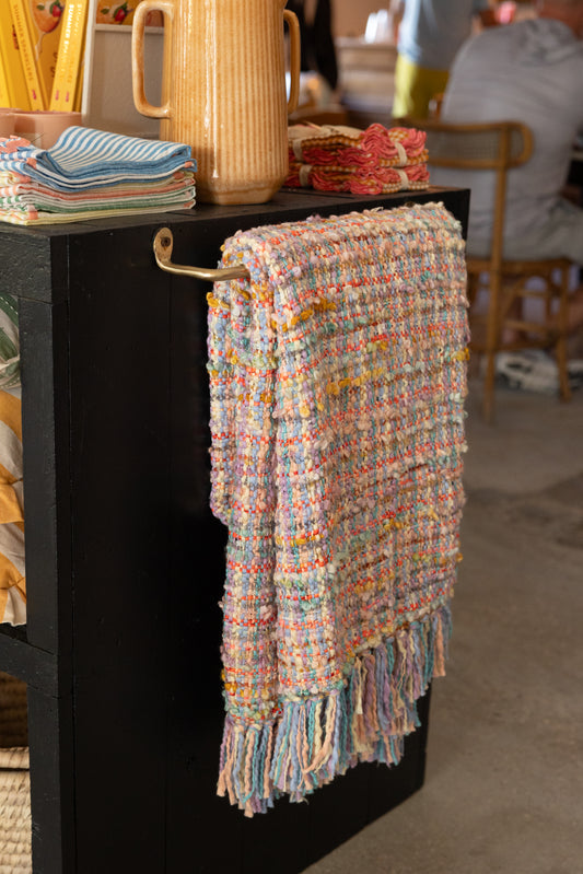 Woven Throw with Fringe