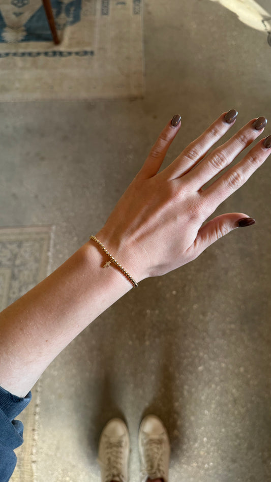 Faith Cross Charm Bracelet w/ Clasp