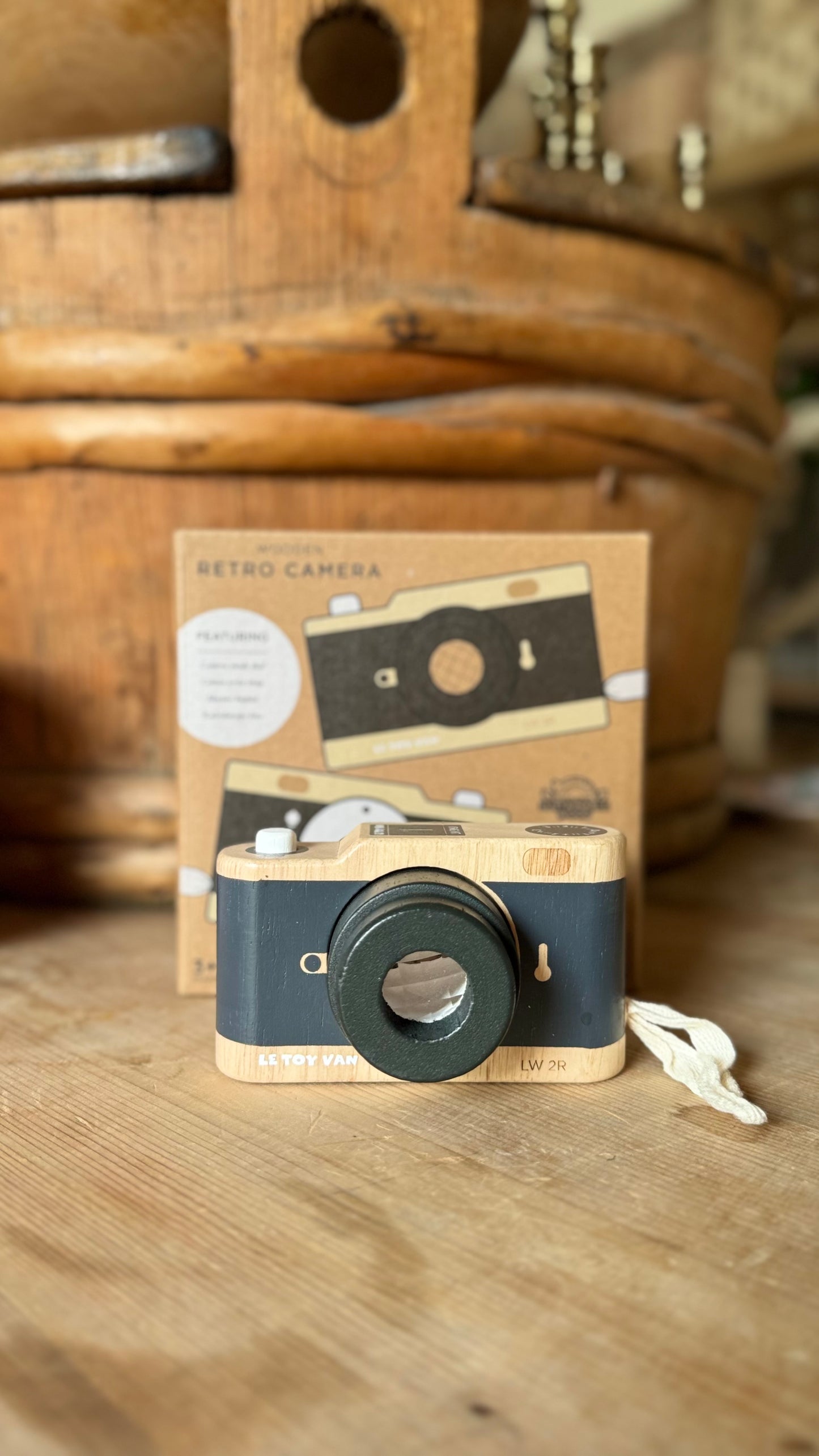 Wooden Retro Camera