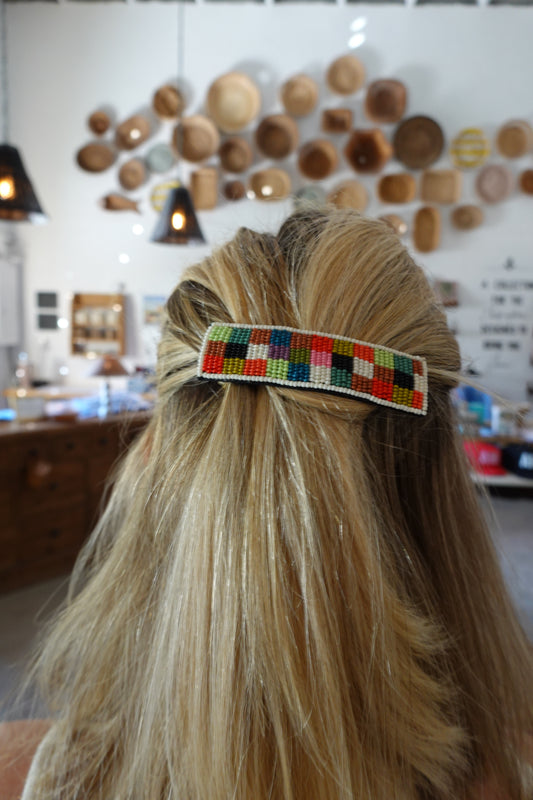 Checkered Barrette