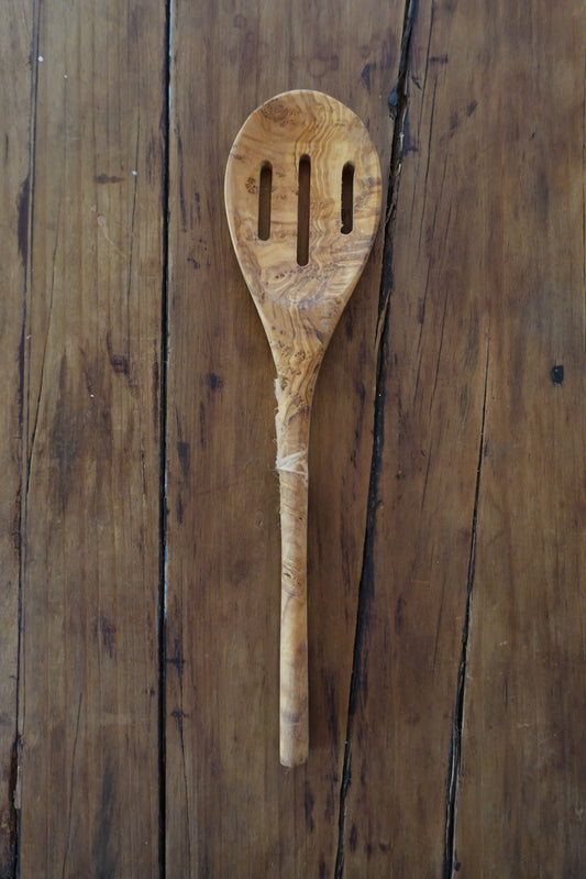 Olive Wood Slotted Spoon